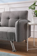 Sleeper sofa light gray fabric by La Spezia additional picture 13