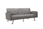 Sleeper sofa light gray fabric by La Spezia additional picture 9