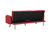 Sleeper sofa red fabric by La Spezia additional picture 6
