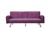 Sleeper sofa purple fabric by La Spezia additional picture 12