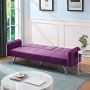 Sleeper sofa purple fabric by La Spezia additional picture 6
