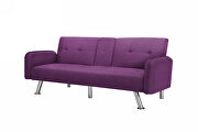 Sleeper sofa purple fabric by La Spezia additional picture 9