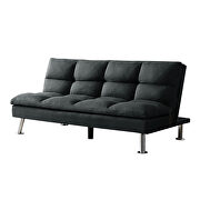 Relax lounge futon sofa bed sleeper dark gray fabric by La Spezia additional picture 10