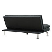 Relax lounge futon sofa bed sleeper black fabric by La Spezia additional picture 6