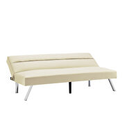 Futon sofa bed sleeper beige pu by La Spezia additional picture 12