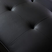 Futon sofa bed sleeper black pu by La Spezia additional picture 16