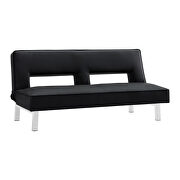 Futon sofa bed sleeper black pu by La Spezia additional picture 3