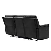 3-seater motion sofa black pu by La Spezia additional picture 4
