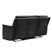 3-seater motion sofa black pu by La Spezia additional picture 5