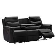 3-seater motion sofa black pu by La Spezia additional picture 9