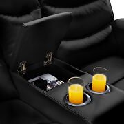 2-seater motion sofa black pu by La Spezia additional picture 2