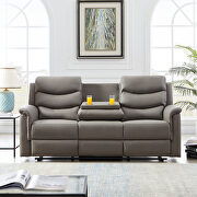 3-seater motion sofa gray pu additional photo 4 of 8