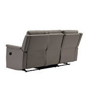 3-seater motion sofa gray pu additional photo 5 of 8