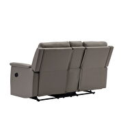 2-seater motion sofa gray pu additional photo 2 of 9