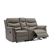 2-seater motion sofa gray pu by La Spezia additional picture 7