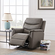 1-seater rocker motion recliner gray pu by La Spezia additional picture 4