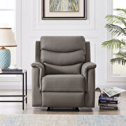 1-seater rocker motion recliner gray pu by La Spezia additional picture 7