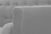 Gray velvet fabric square arm sleeper sofa by La Spezia additional picture 14