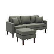 Dark gray fabric sectional sofa left hand facing by La Spezia additional picture 4