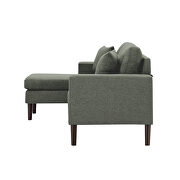 Dark gray fabric sectional sofa left hand facing by La Spezia additional picture 5