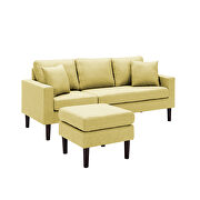 Yellow fabric sectional sofa left hand facing by La Spezia additional picture 7