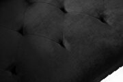 Convertible sofa bed sleeper black velvet by La Spezia additional picture 11
