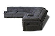 Mannual motion sofa gray fabric by La Spezia additional picture 10