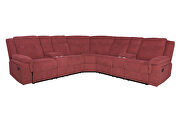 Mannual motion sofa red fabric by La Spezia additional picture 6