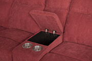 Mannual motion sofa red fabric by La Spezia additional picture 7
