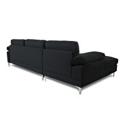 Sectional sofa black velvet left hand facing by La Spezia additional picture 5