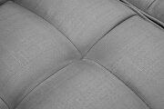 Futon sleeper sofa with 2 pillows light gray fabric by La Spezia additional picture 9