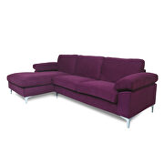 Sectional sofa purple velvet left hand facing by La Spezia additional picture 7