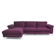 Sectional sofa purple velvet left hand facing by La Spezia additional picture 8