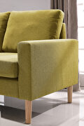 Relax lounge sectional sofa left facing yellow fabric by La Spezia additional picture 11