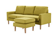 Relax lounge sectional sofa left facing yellow fabric by La Spezia additional picture 12