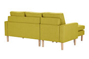 Relax lounge sectional sofa left facing yellow fabric by La Spezia additional picture 4