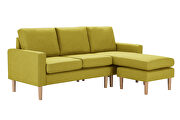 Relax lounge sectional sofa left facing yellow fabric by La Spezia additional picture 5