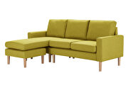 Relax lounge sectional sofa left facing yellow fabric by La Spezia additional picture 9