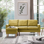 Relax lounge sectional sofa left facing yellow fabric by La Spezia additional picture 10