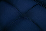 Futon sofa bed sleeper dark blue linen fabric by La Spezia additional picture 7