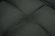 Futon sofa bed sleeper dark gray linen fabric by La Spezia additional picture 7