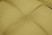 Futon sofa bed sleeper yellow linen fabric by La Spezia additional picture 5