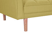 Futon sofa bed sleeper yellow linen fabric by La Spezia additional picture 7