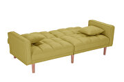 Futon sofa bed sleeper yellow linen fabric by La Spezia additional picture 8