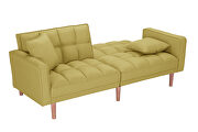 Futon sofa bed sleeper yellow linen fabric by La Spezia additional picture 9