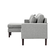 Light gray fabric reversible sectional sofa left hand facing by La Spezia additional picture 7