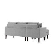 Light gray fabric reversible sectional sofa left hand facing by La Spezia additional picture 8