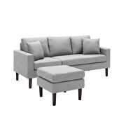 Light gray fabric reversible sectional sofa left hand facing by La Spezia additional picture 9