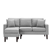 Light gray fabric reversible sectional sofa left hand facing by La Spezia additional picture 10