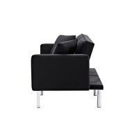Futon sofa sleeper black velvet by La Spezia additional picture 5